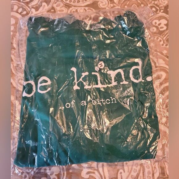 Bellement Be Kind Of A B%#CH Hoodie Green M NWT IN PACKAGING - Picture 2 of 3